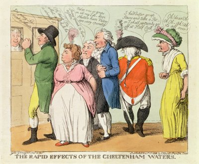 Los rápidos efectos de las aguas de Cheltenham, 1818 de Samuel Howitt